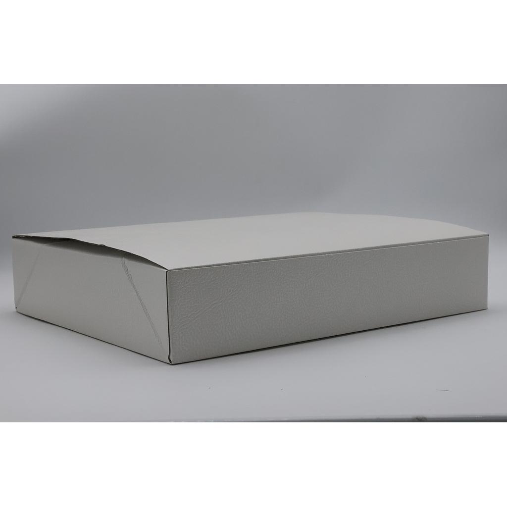 BOITE PELLE BIANCO 400x320x80 mm