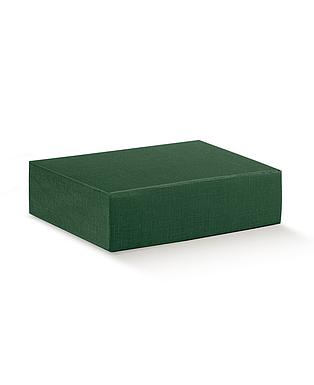 CANTINETTA 3 BOT. SETA VERDE 13.5x11x3.5"
