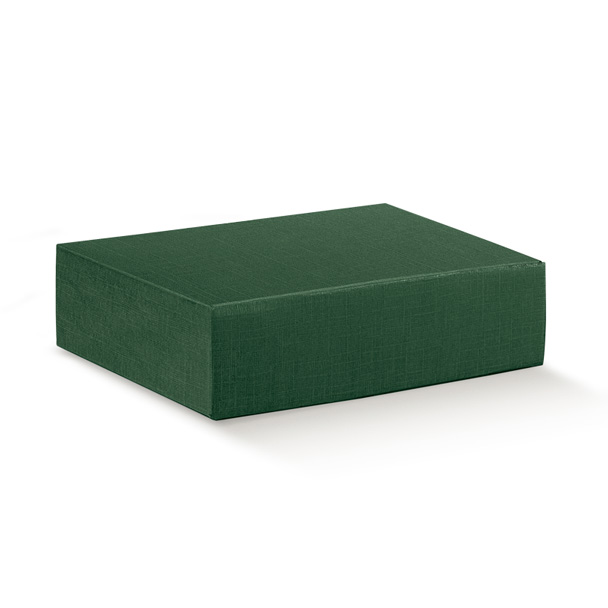 CANTINETTA 3 BOT. SETA VERDE 13.5x11x3.5"