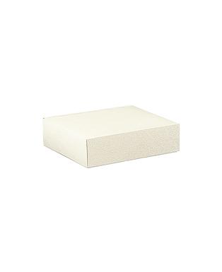 CANTINETTA 3 BOTT. PELLE BIANCO 13.5x11x3.5"