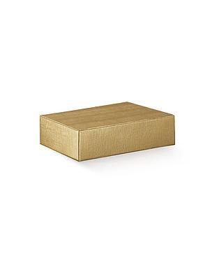 CANTINETTA 3 BOTT. SETA ORO 13.5x11x3.5"