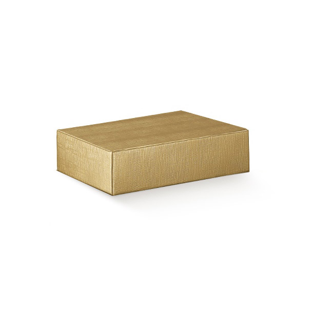 CANTINETTA 3 BOTT. SETA ORO 13.5x11x3.5"