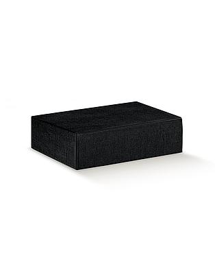 CANTINETTA 3 BOTT. SETA NERO 13.5x11x3.5"