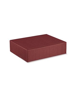 CANTINETTA 3 BOTT. SETA BORDEAUX 13.5x11x3.5"