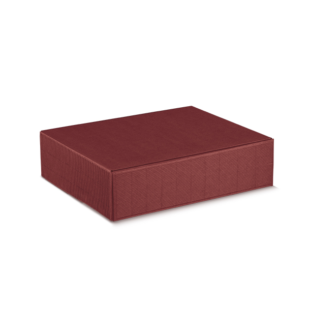 CANTINETTA 3 BOTT. SETA BORDEAUX 13.5x11x3.5"