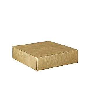 CANTINETTA 4 BOT. SETA ORO 13.5x14.5x3.5"