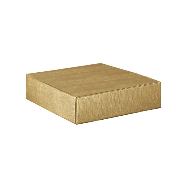 CANTINETTA 4 BOT. SETA ORO 13.5x14.5x3.5"