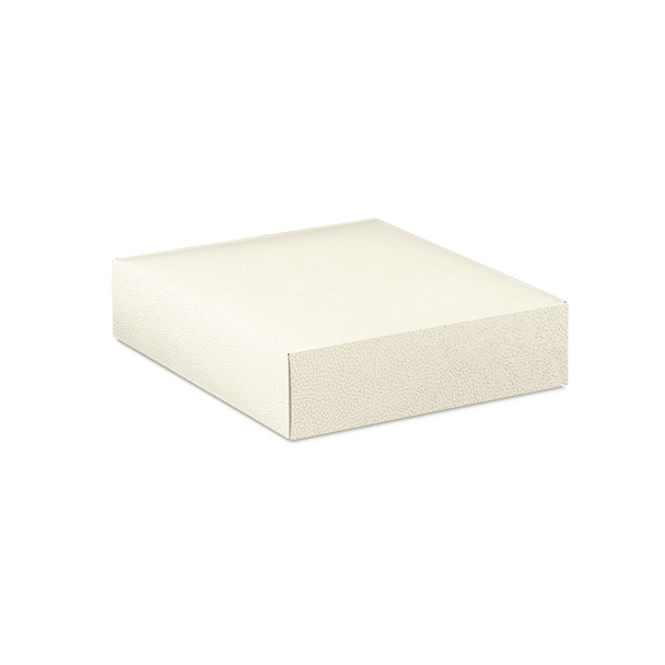 CANTINETTA 4 BOTT. PELLE BIANCO 13.5x14.5x3.5"