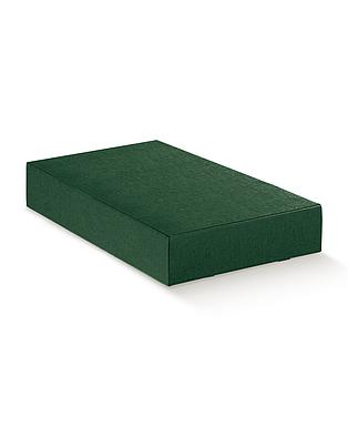 CANTINETTA 6 BOT. SETA VERDE 13.5x22x3.5"