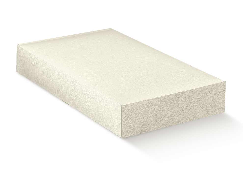 CANTINETTA 6 BOTT. PELLE BIANCO 13.5x22x3.5"