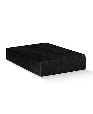 CANTINETTA 6 BOTT. SETA NERO 13.5x22x3.5"